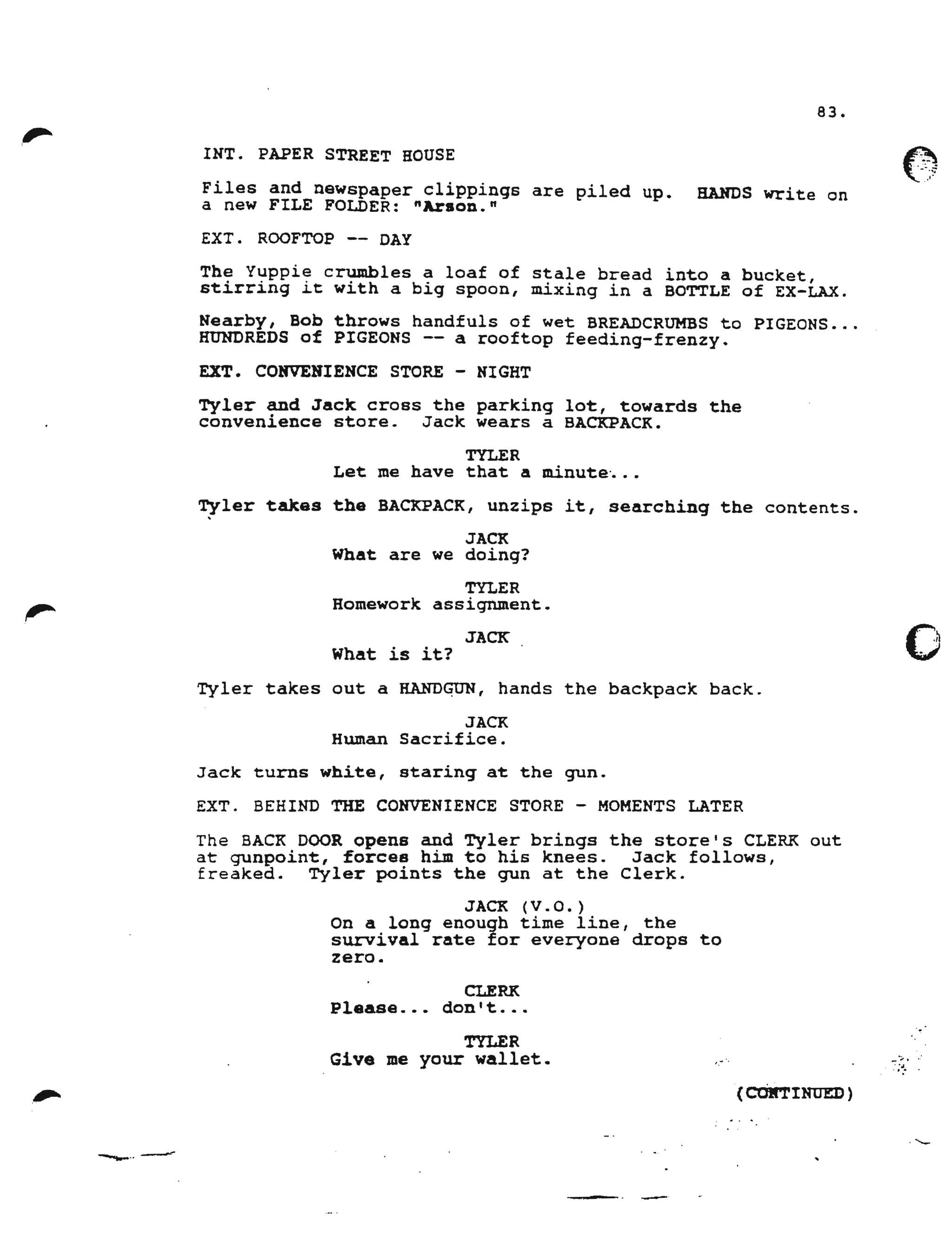 Fightclub script