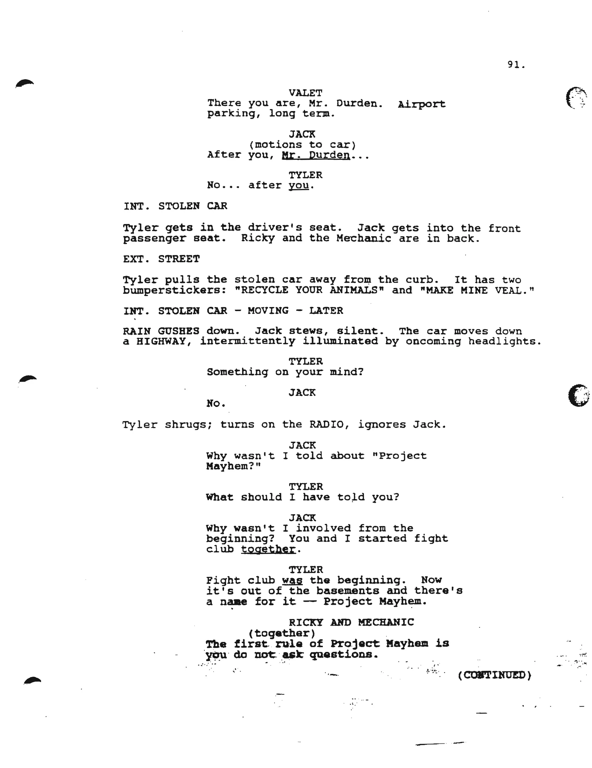 Fightclub script