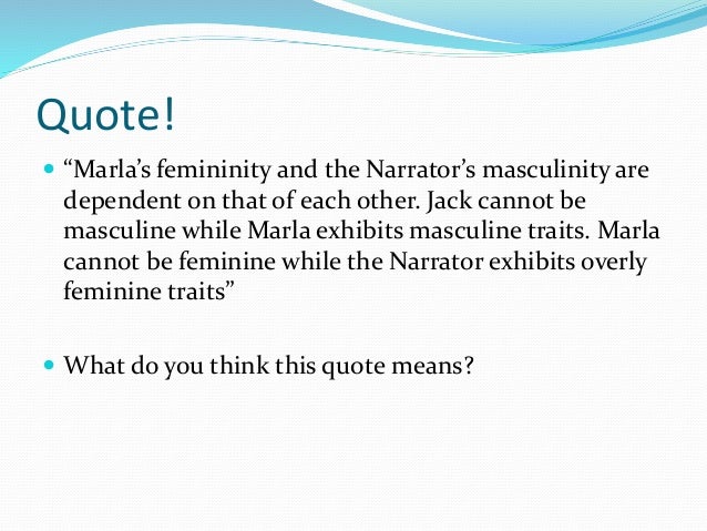 Fight club masculinity essay