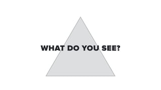 WHAT DO YOU SEE?
 