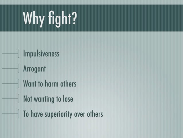 Fighting | PPT