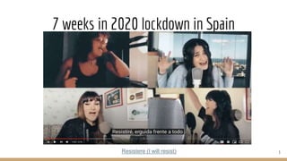 7 weeks in 2020 lockdown in Spain
3
Resistere (I will resist)
 