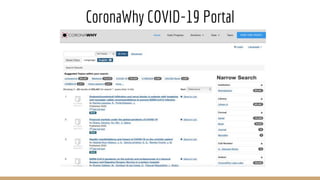 CoronaWhy COVID-19 Portal
 