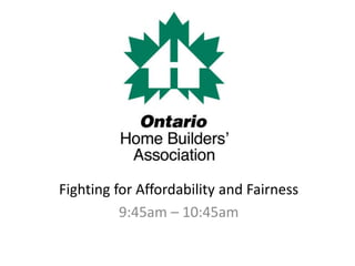 Fighting for Affordability and Fairness
9:45am – 10:45am
 