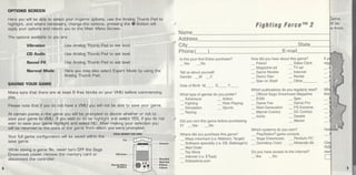 Fighting force 2 manual dreamcast ntsc