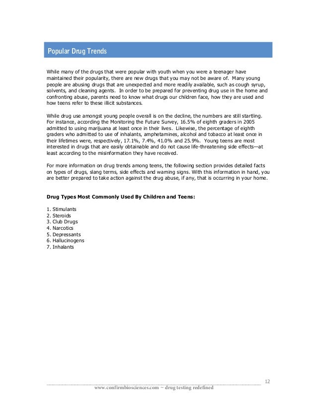 Fight Teenage Drug Abuse With Drug Testing