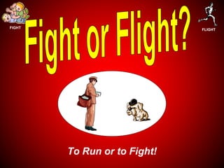 FIGHT
FLIGHT
To Run or to Fight!
 
