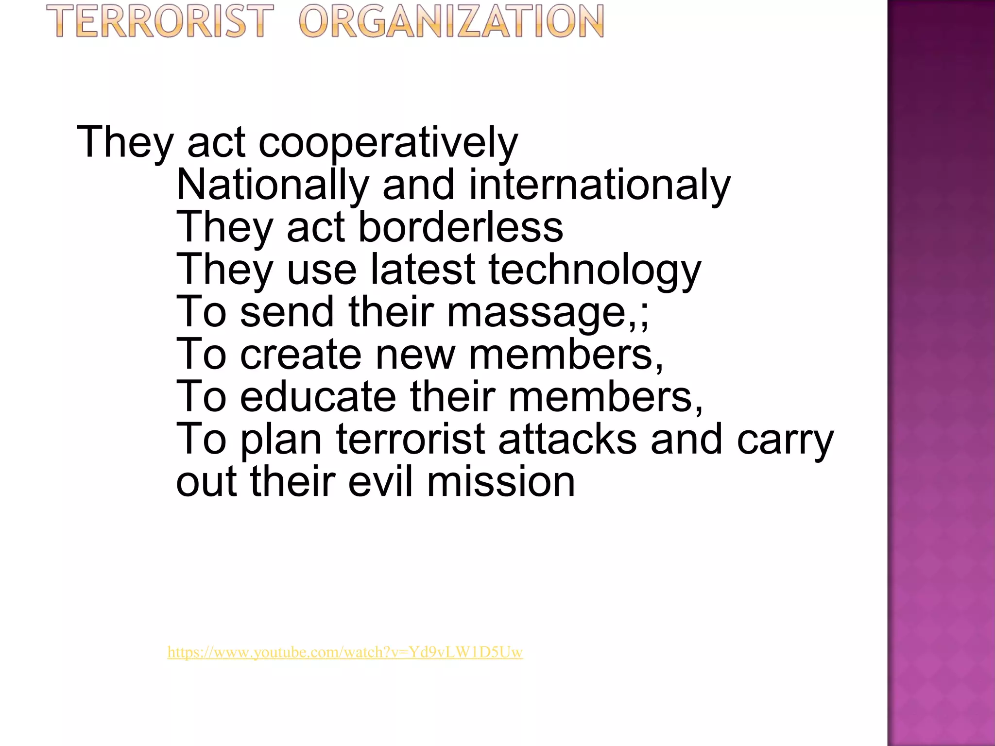 War On Terrorism The Role Of Law Enforcement Agencies | PPT