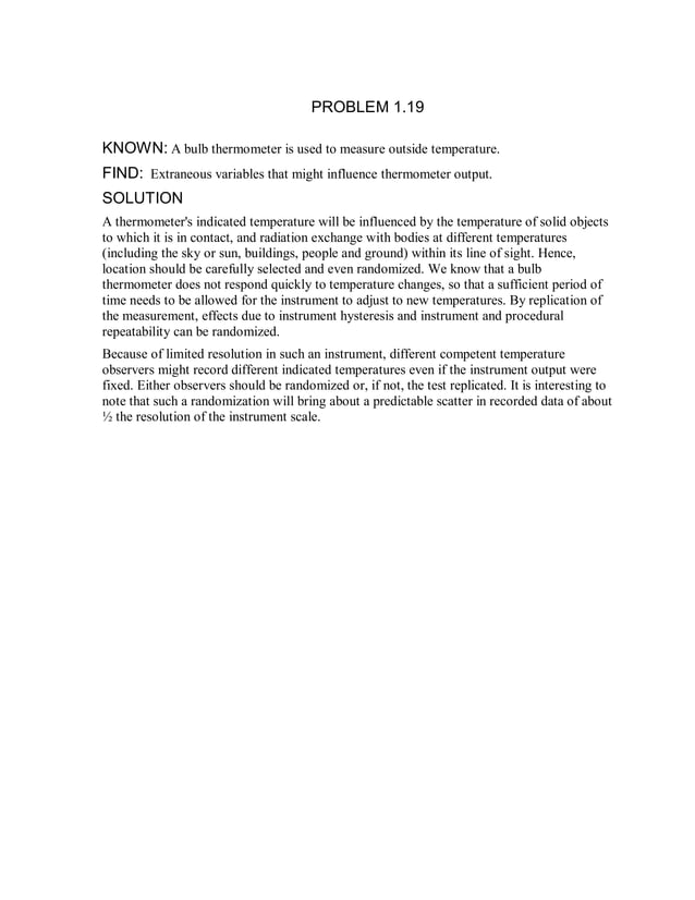 Theory and design for mechanical measurements solutions manual figliola
