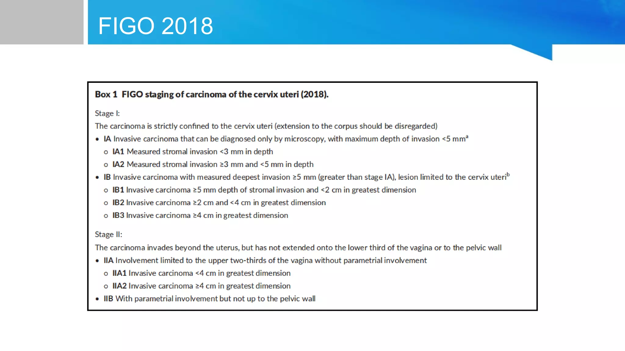 Latest Figo Classification for Cervical Cancer | PPT
