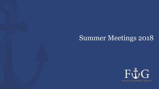 Summer Meetings 2018
 