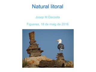 Natural litoral
Josep M Dacosta
Figueres, 18 de maig de 2016
 