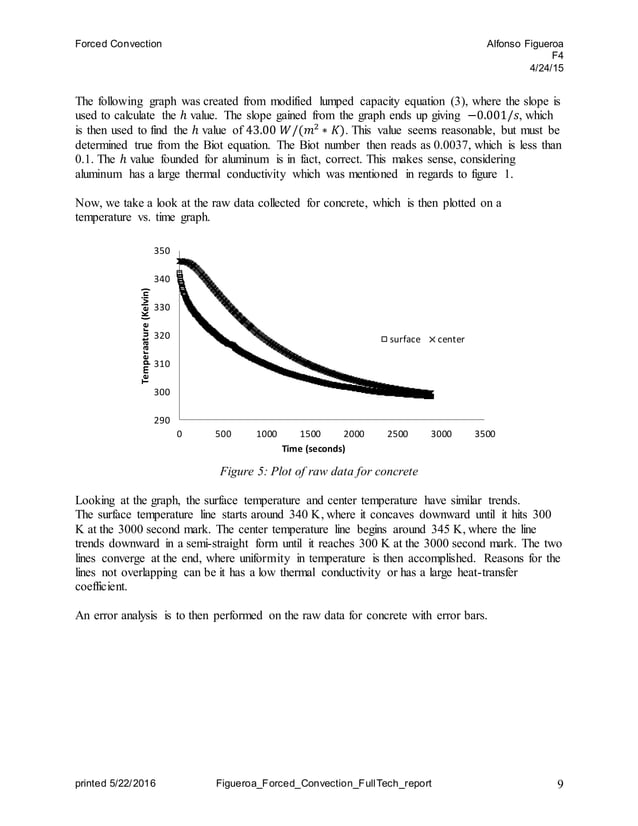 Forced Convection FullTechnical Lab Report