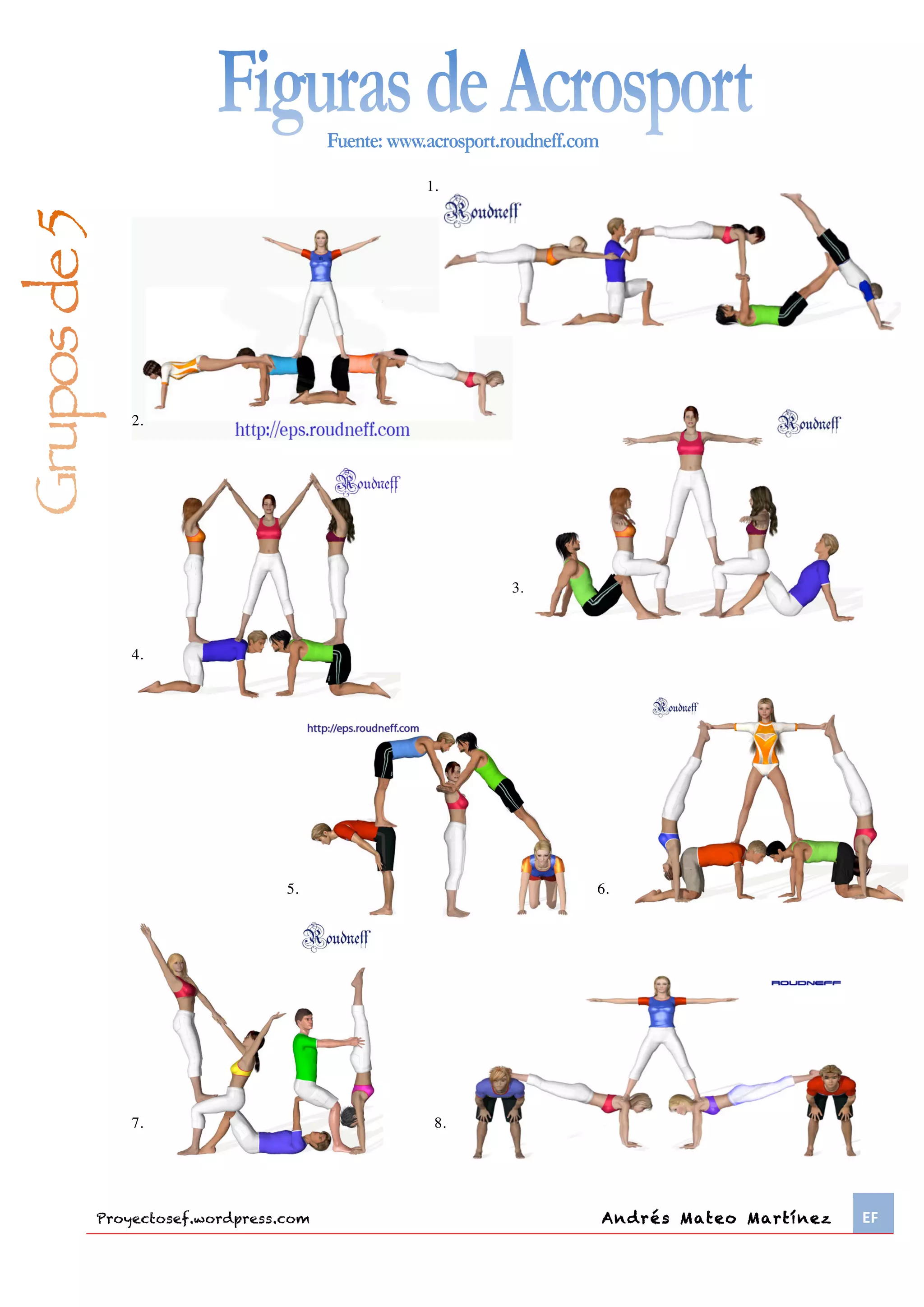 Pirámides/Figuras de Acrosport por número de componentes y niveles | PDF