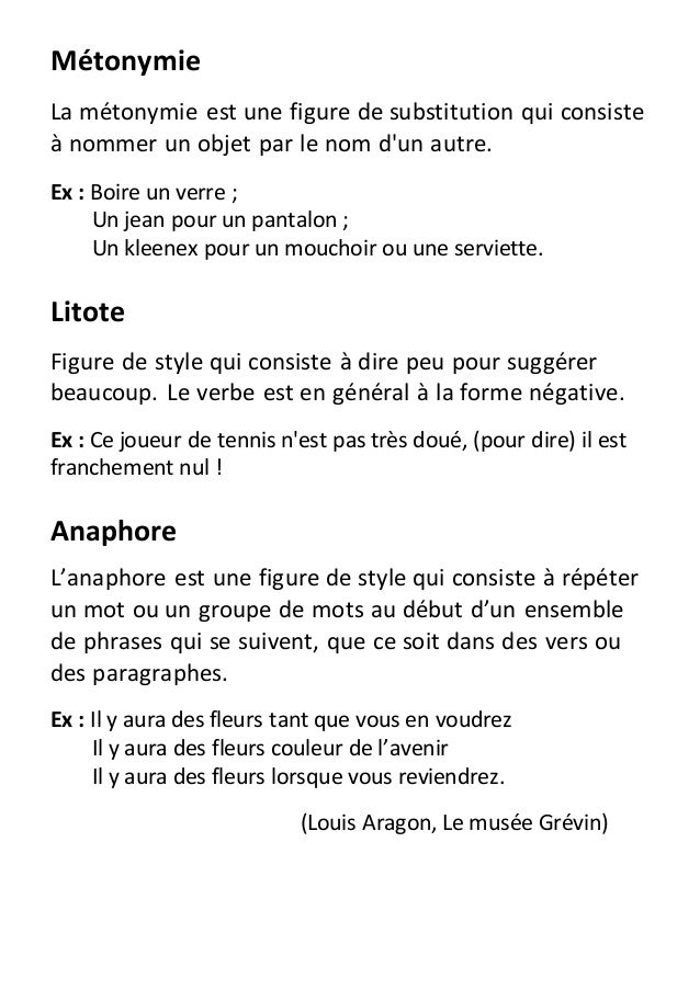 Figures de Styles 4ème