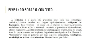 PENSANDO SOBRE O CONCEITO...
 