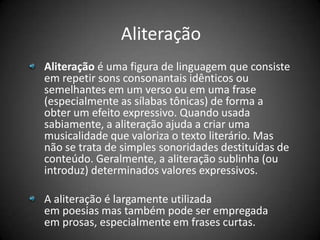 Figuras de linguagem - Aliteração[Editável] | PPTX