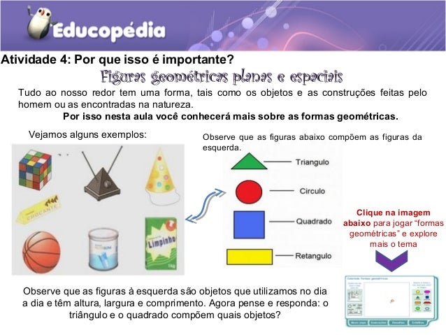 Figuras Geometricas Planas E Espaciais Matematica