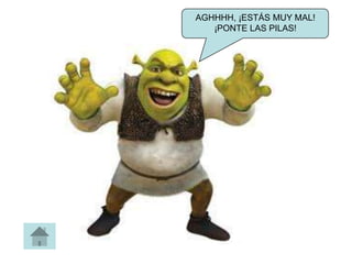 AGHHHH, ¡ESTÁS MUY MAL!
¡PONTE LAS PILAS!
 