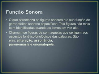 Figuras sonoras da linguagem | PPTX