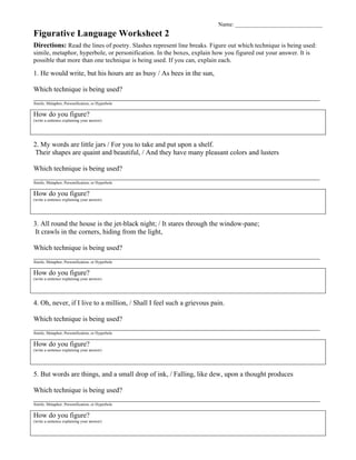 figurative language worksheet 02