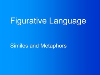 Figurative Language Similes and Metaphors 
