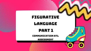 Figurative
Language
Part 1
Communication ATL
Assessment
 