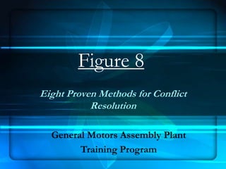 Figure 8
Eight Proven Methods for Conflict
           Resolution

  General Motors Assembly Plant
        Training Program
 