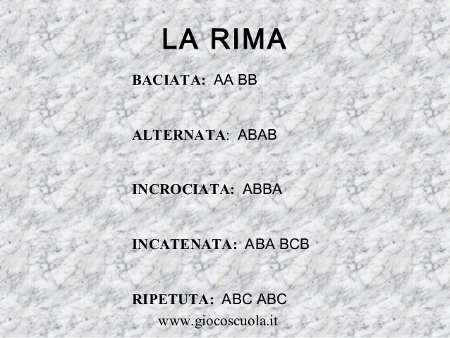 Poesia Sulla Mamma In Rima Baciata Figure retoriche e cenni di metrica