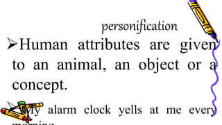 Clock Personification Figures of Speech | PPTX