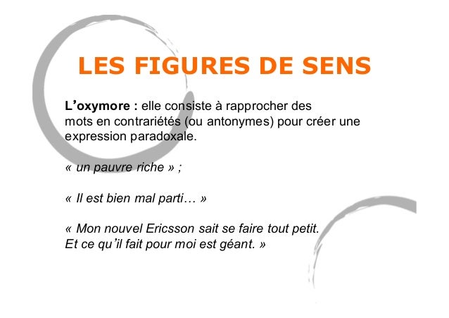 Oxymore Exemple Phrase