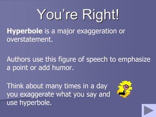 To Exaggerate Think PPP of Figures of speech | PPTX