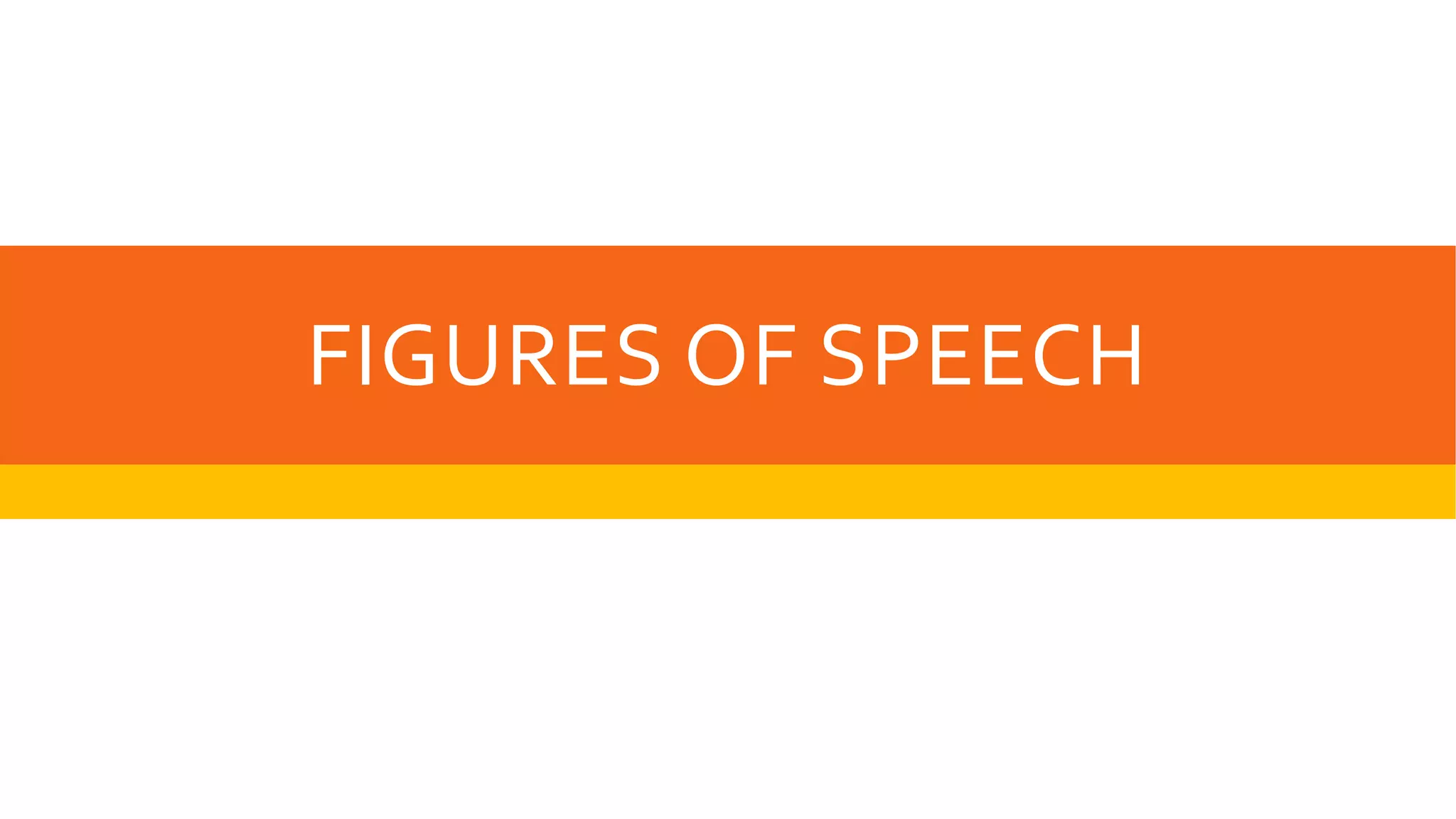 Figures of speech PPT