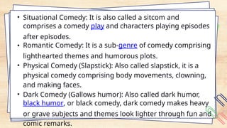 Sitcom Types Types of Drama Play English Grade 10 lesson | PPTX