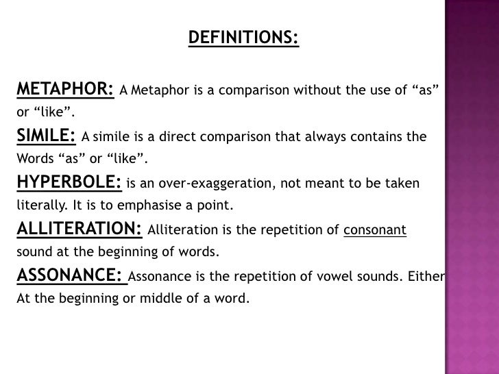 direct metaphor definition