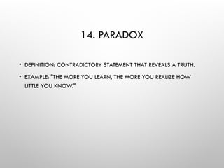 Contradictory Statement Examples 20 Types Figures_of_Speech_Presentation.pptx