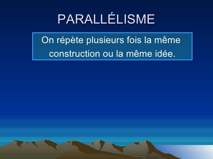 Parallélisme De Construction Figure De Style  Klett Sprachen