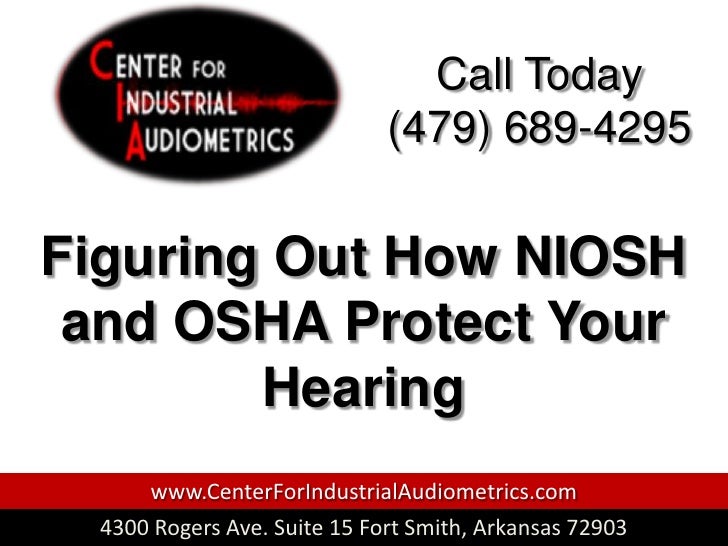 Figuring Out How NIOSH and OSHA Protect Your Hearing