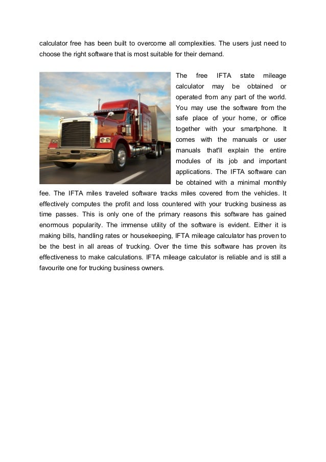 figuring out state mileage quickly and effectively free ifta state mileage calculator