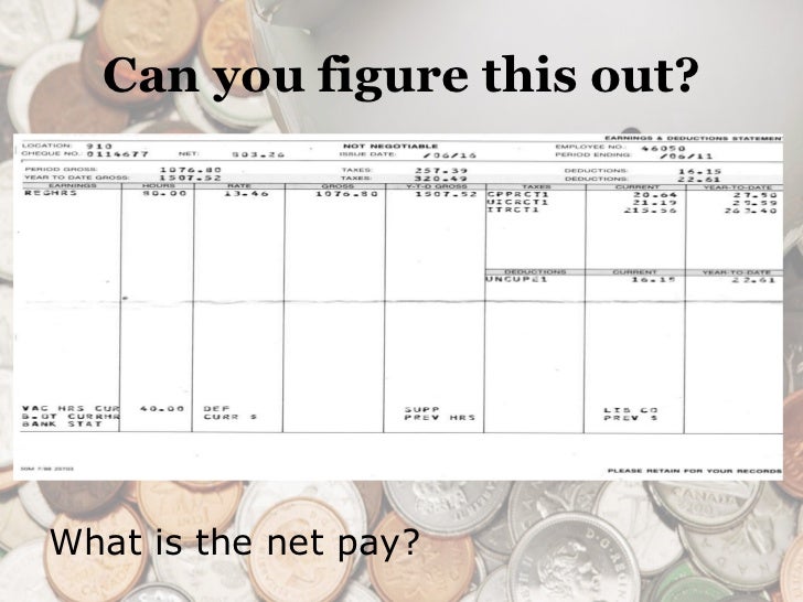 figuring out paycheck