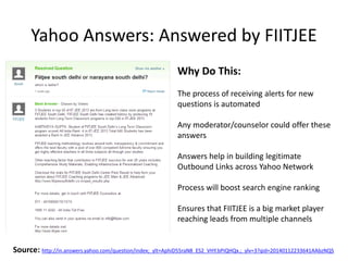 Yahoo Answers: Answered by FIITJEE
Why Do This:
The process of receiving alerts for new
questions is automated
Any moderat...