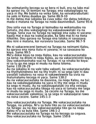 Fijian Praise Worship Thanksgiving Tract
