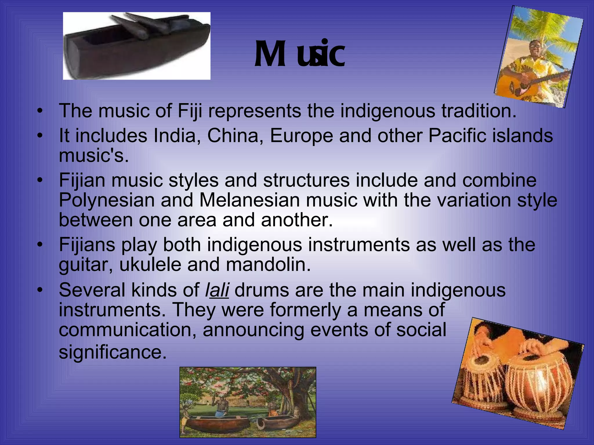 Fijian String Instruments Fiji powerpoint | PPT