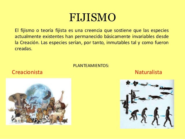 Fijismo y lamarckismo