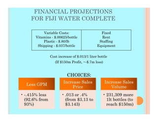 Fiji Water Strategic Plan | PDF