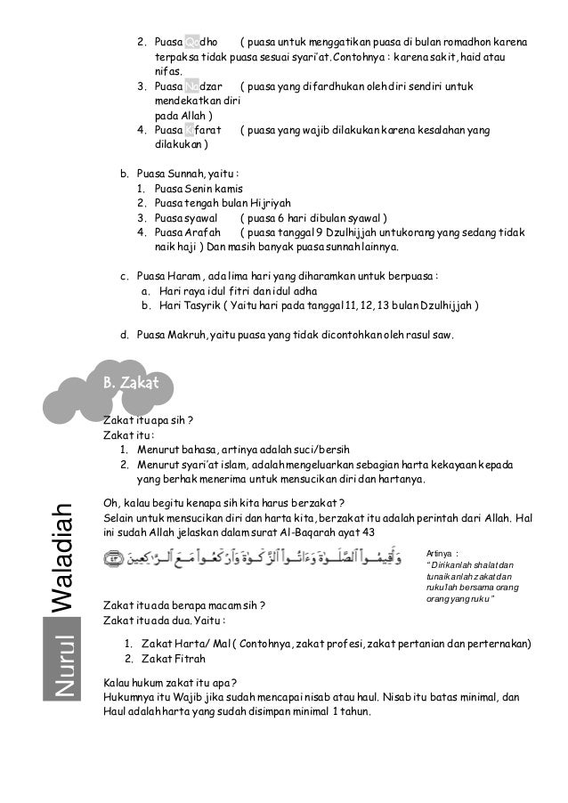 Modul Singkat Persiapan Lomba Cerdas Cermat Pendidikan Agama Islam D