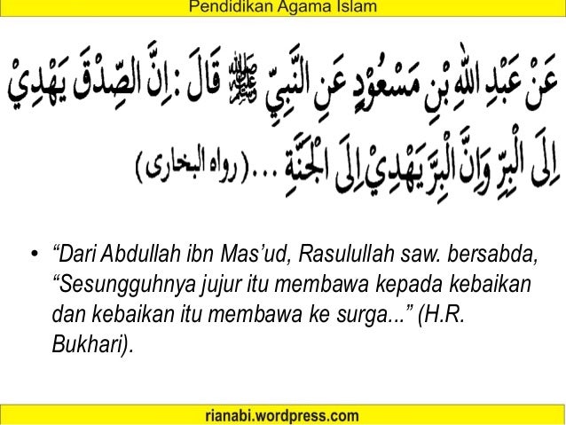 HIDUP TENANG DENGAN KEJUJURAN, AMANAH, DAN ISTIQAMAH