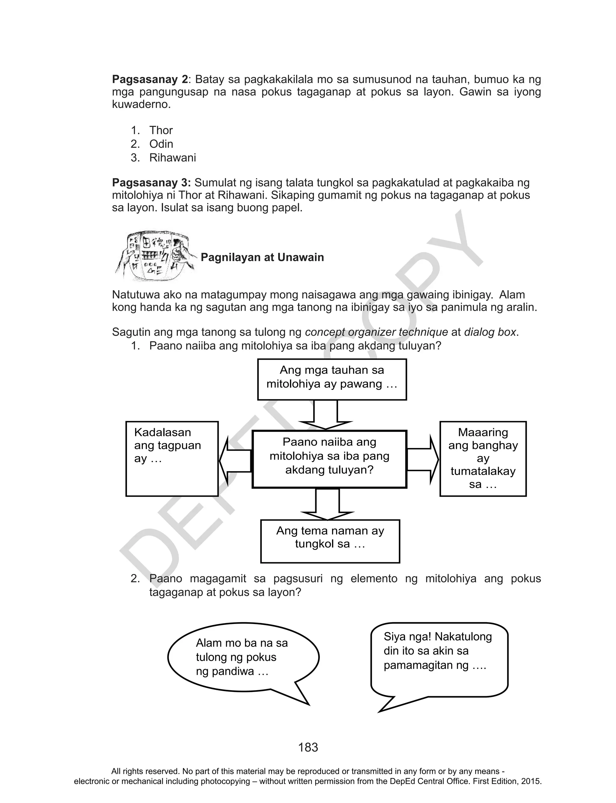 Grade 10 Filipino Learners Material (Unit 2) | PDF