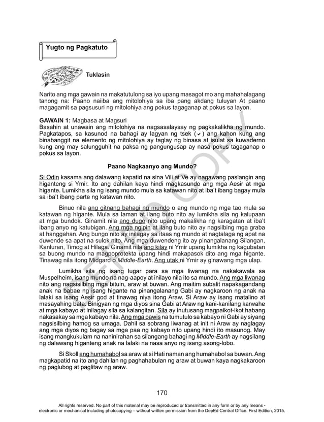 Grade 10 Filipino Learners Material (Unit 2) PDF