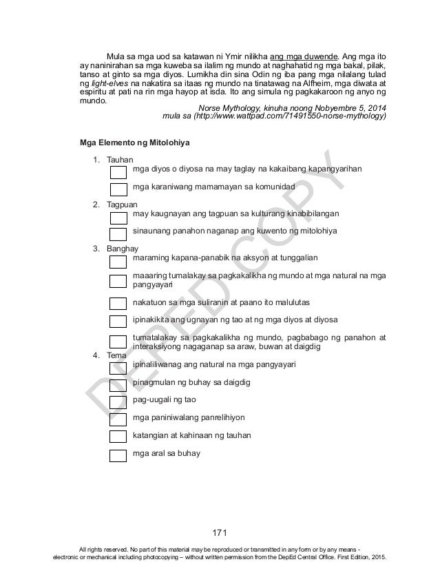 Grade 10 Filipino Learners Material (Unit 2)